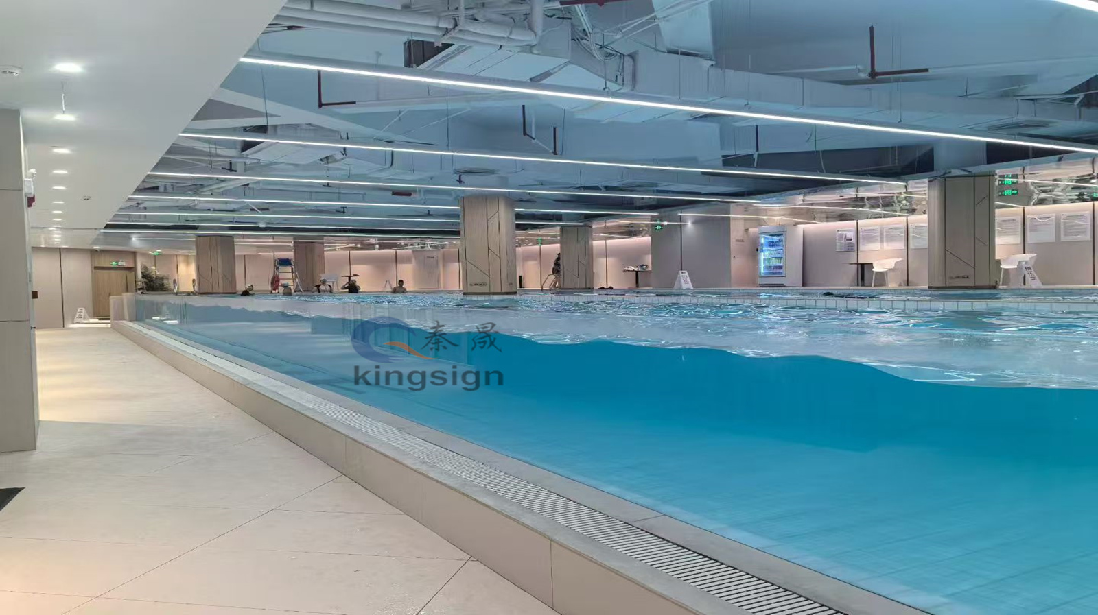 Kingsign Lunghezza 30m 120 mm Finestra piscina in lamiera acrilica