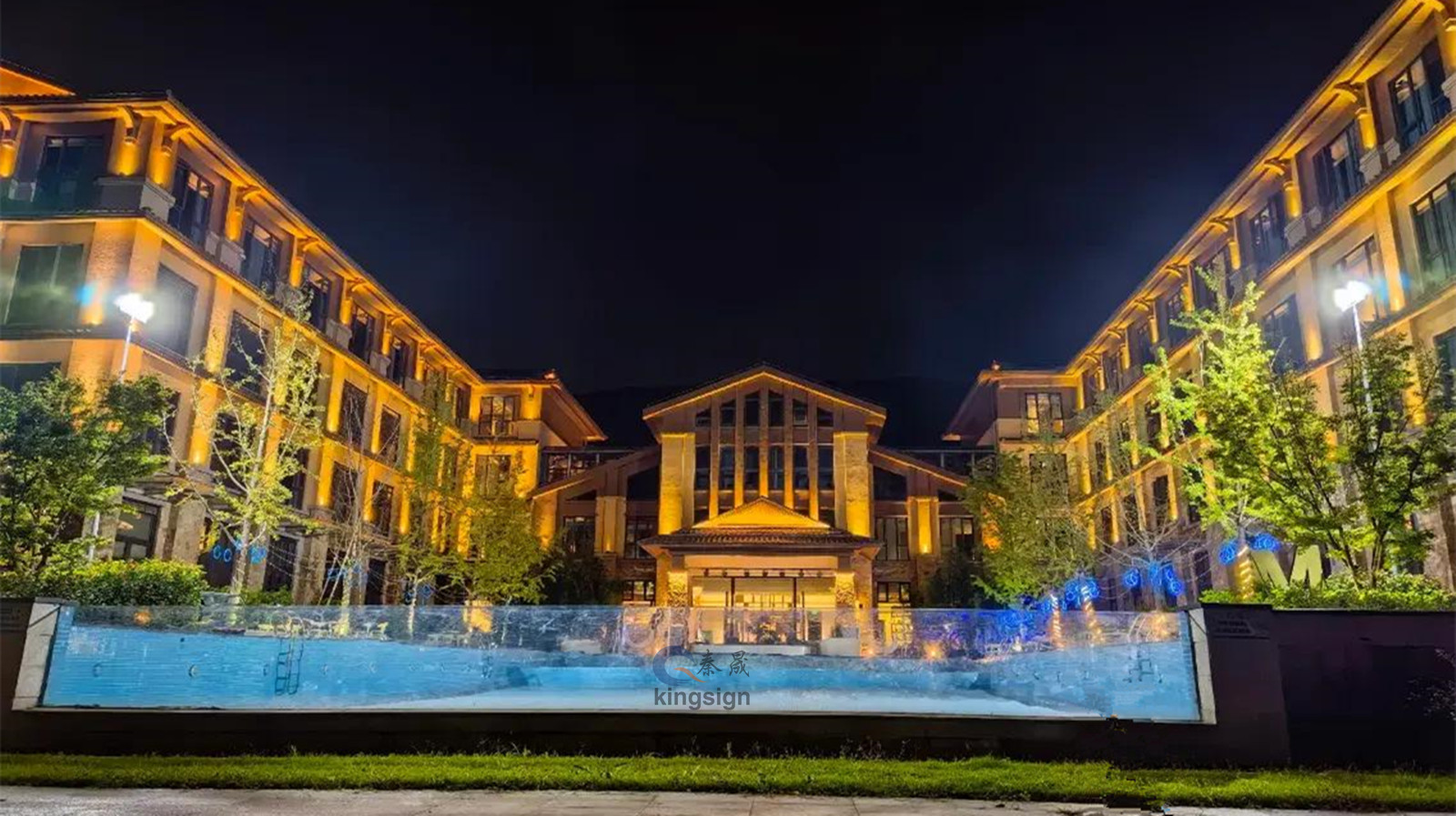 Pannello acrilico per la finestra della piscina di lusso